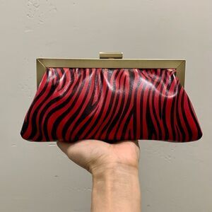 Handmade Genuine Leather Push-lock Clutch/Crossbody/Evening Bag